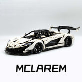1: 8 McLaren P1 White Goddess Supercar Building Sets with Remote Control, Electric lift tail, Electric Doors (3568 Pcs)